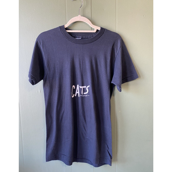 CATS Shirt Mens Medium NYC Broadway Play 1981 Single Stitch Vintage Graphic Tee - Picture 9 of 10